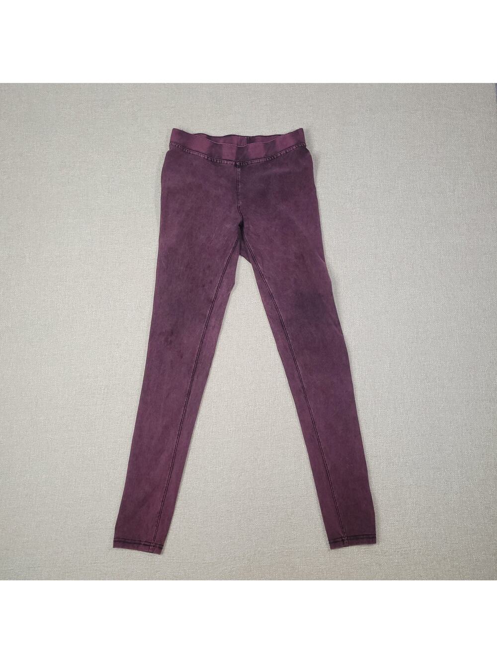 H&M Jeans Womens 14Y Skinny Super Stretch Jeggings Denim Pants Dark Pink